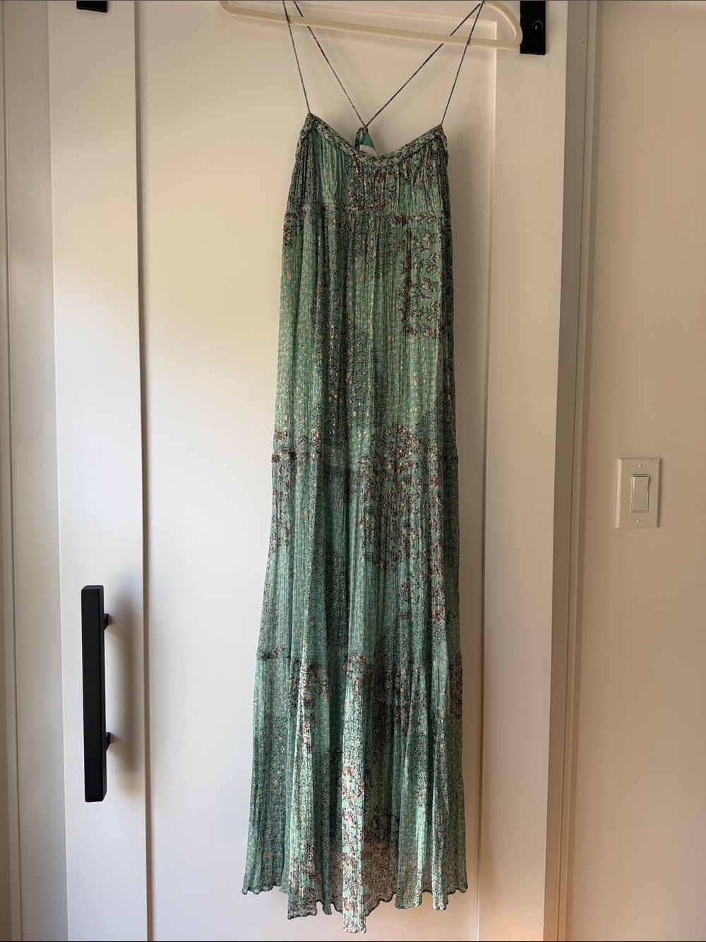 ba&sh Green Floral Maxi dress